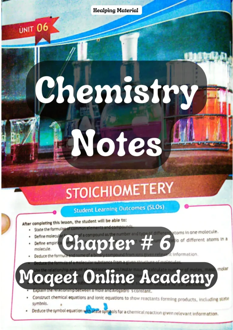 Chemistry Chapter 6 notes for student